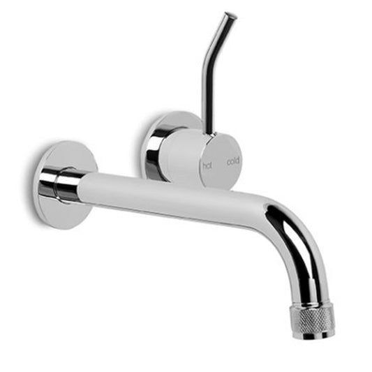 Brodware Yokato Wall Mixer Set With Upswept Lever Durobrite Chrome