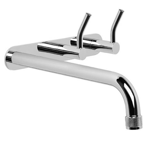 Brodware Yokato Wall Set With Upswept Levers Durobrite Chrome 1