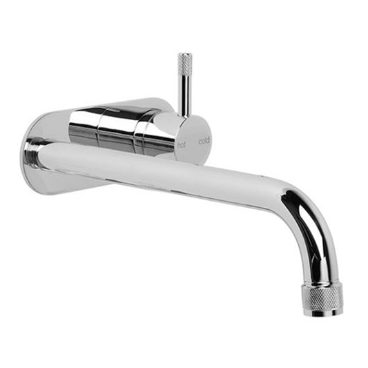Brodware Yokato Wall Mixer Set With Knurled Lever Durobrite Chrome 3