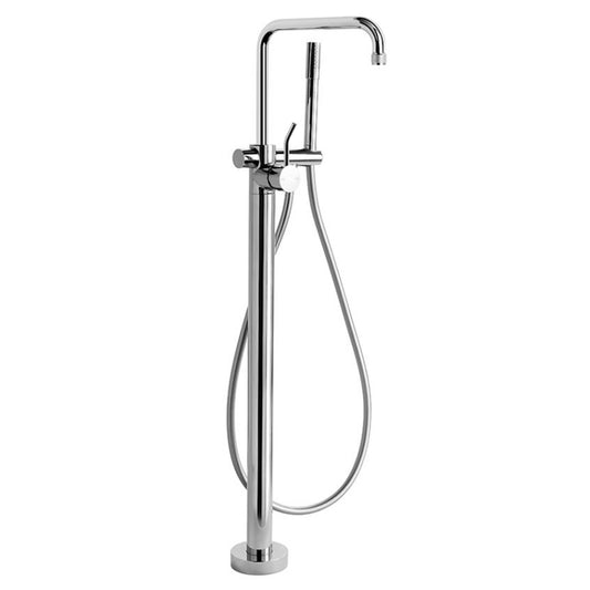Brodware Yokato Bath Mixer With Hand Shower Upswept Lever Durobrite Chrome
