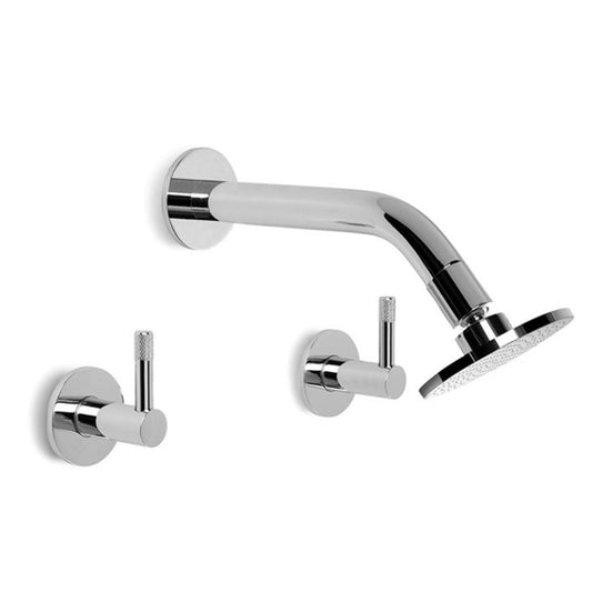 Brodware Yokato Shower Set With Knurled Lever Durobrite Chrome