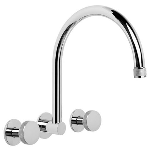 Brodware Yokato Wall Set With Disc Handle Durobrite Chrome 3