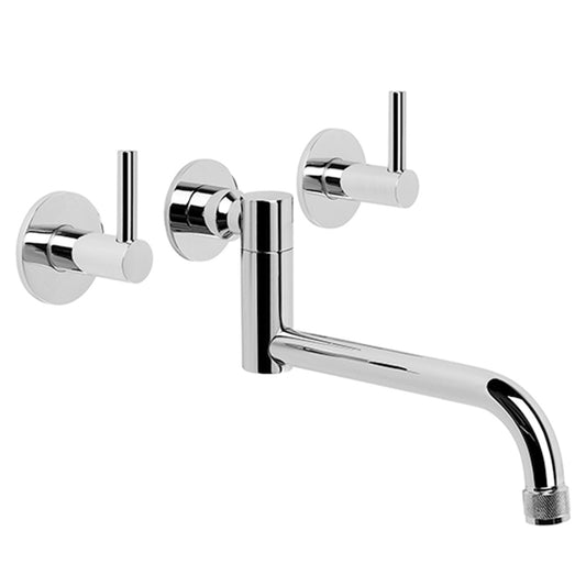 Brodware Yokato Wall Set With Metal Lever Durobrite Chrome 4