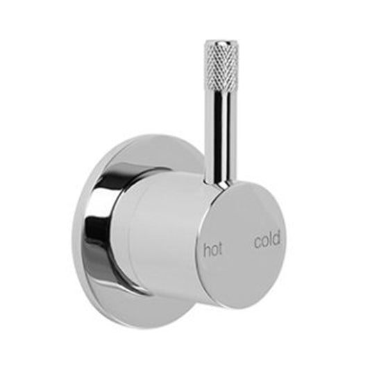 Brodware Yokato Wall Mixer With Knurled Lever Durobrite Chrome