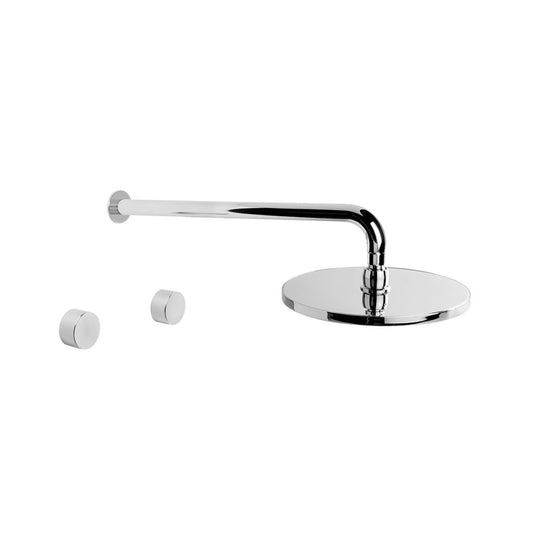 Brodware Halo Shower Set Metal Handle Durobrite Chrome 1