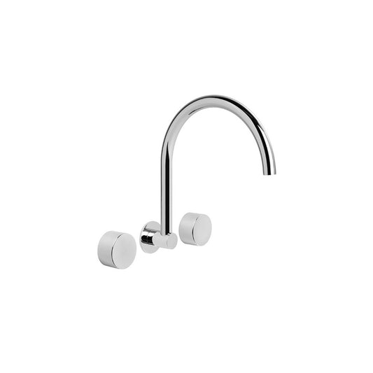 Brodware Halo Wall Set Metal Handle Durobrite Chrome 8