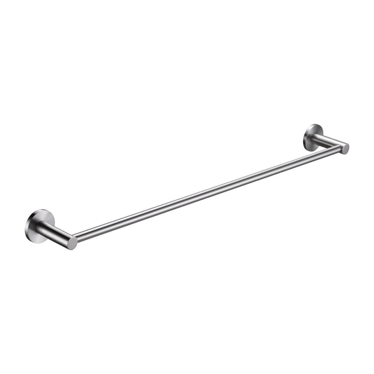 Bella Vista Mica Single Towel Rail 800mm Brushed Nickel