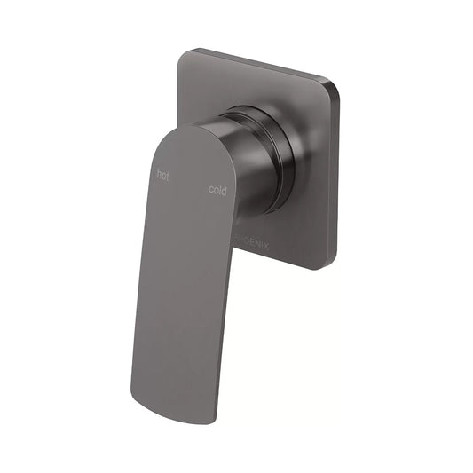 Phoenix Mekko Switchmix Shower Wall Mixer Fit Off Kit Brushed Carbon