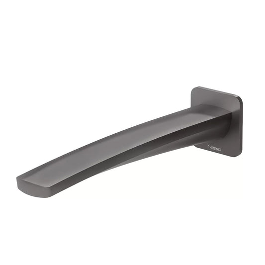 Phoenix Mekko Wall Bath Outlet Brushed Carbon 200Mm