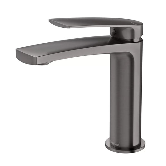 Phoenix Mekko Basin Mixer Brushed Carbon