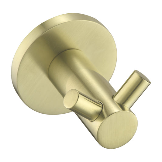 Bella Vista Mica Double Robe Hook French Gold
