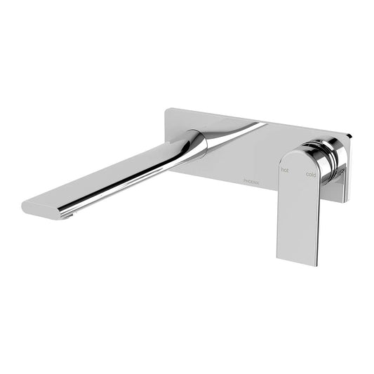 Phoenix Teel SwitchMix Wall Basin/Bath Mixer Set 200mm Chrome (Complete Kit)