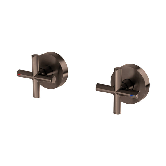 Phoenix Vivid Slimline Plus Wall Top Assemblies Brushed Bronze