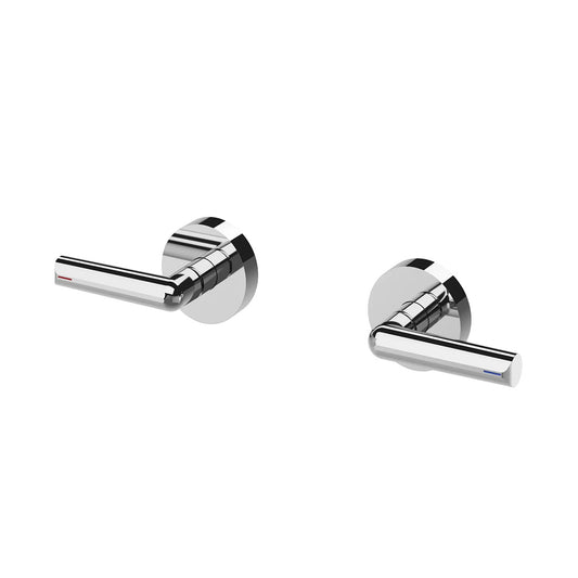 Phoenix Vivid Slimline Plus Lever Wall Top Assemblies 15mm Extended Spindles Chrome