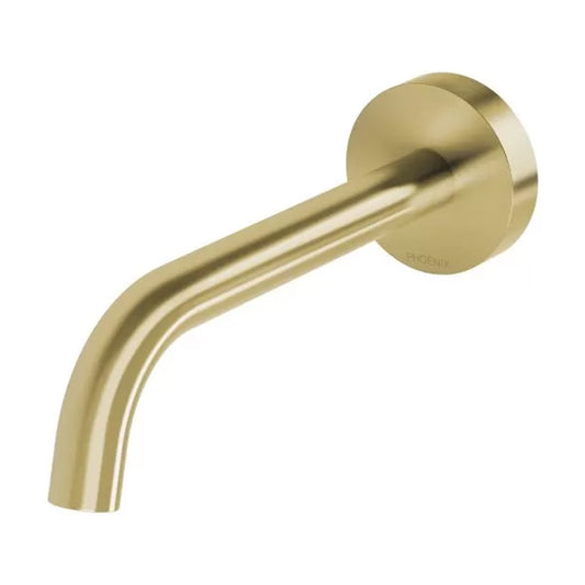 Phoenix Vivid Slimline Plus Wall Basin Bath Outlet 180Mm Brushed Gold
