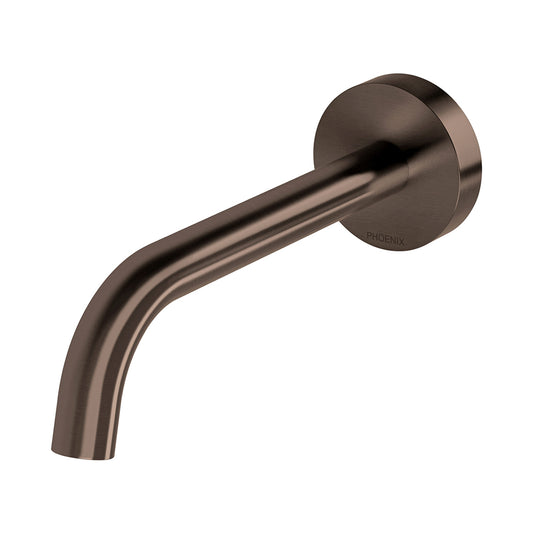 Phoenix Vivid Slimline Plus Wall Basin / Bath Outlet 180mm Brushed Bronze