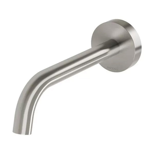 Phoenix Vivid Slimline Plus Wall Basin Bath Outlet 180Mm Brushed Nickel
