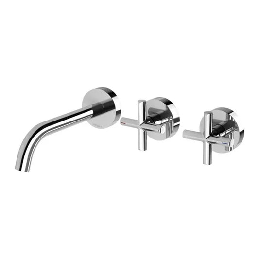 Phoenix Vivid Slimline Plus Wall Basin Bath Hostess Set 180Mm Outlet Chrome
