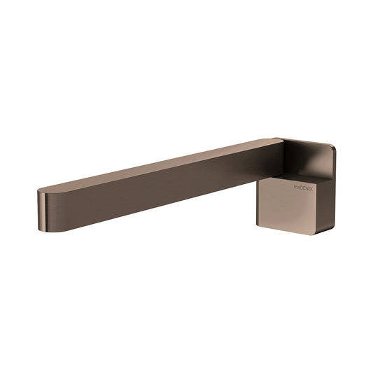 Phoenix Designer Swivel Bath Outlet 230mm Square Brushed Bronze
