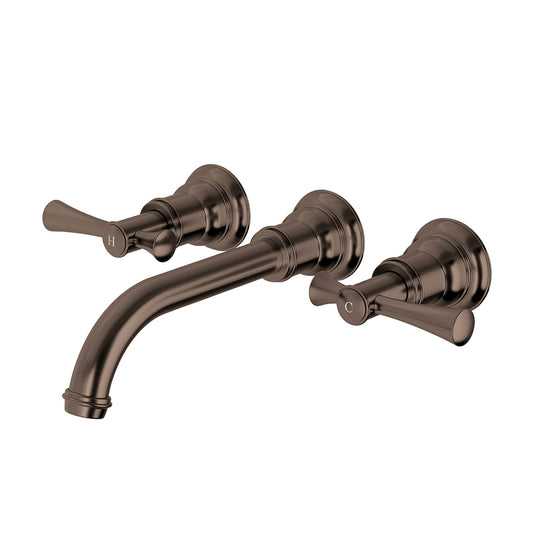 Phoenix Cromford Wall Basin / Bath Set 180mm Brushed Bronze