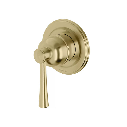 Phoenix Cromford Switchmix Shower Wall Mixer Fit Off Kit Brushed Gold