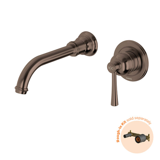 Phoenix Cromford SwitchMix Wall Basin / Bath Mixer Set 180mm (Fit Off Kit Only) Brushed Bronze