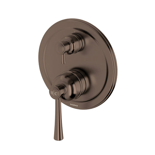 Phoenix Cromford SwitchMix Shower / Bath Diverter Mixer (Fit Off Kit Only) Brushed Bronze