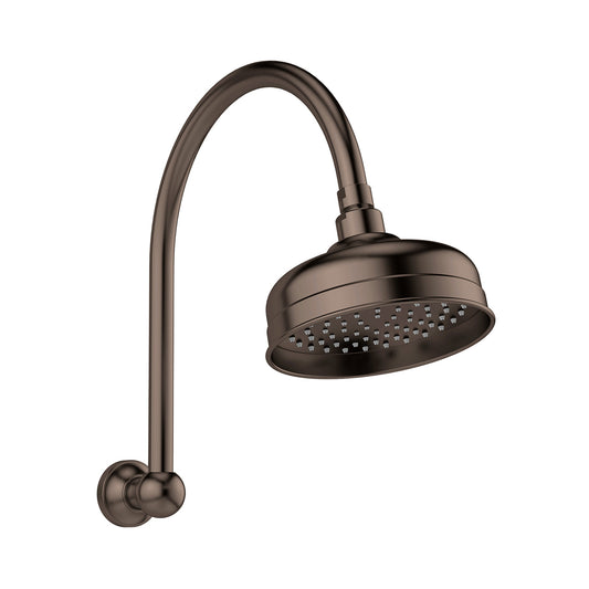 Phoenix Cromford High-Rise Shower Arm & Rose Brushed Bronze