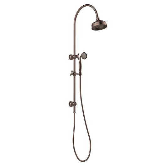 Phoenix Cromford Twin Shower Brushed Bronze