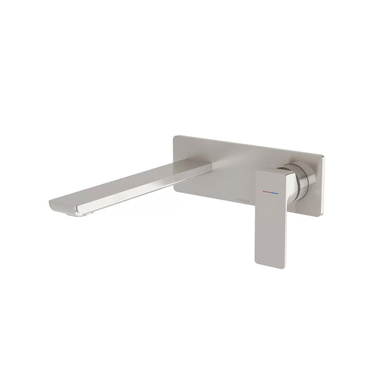 Phoenix Gloss Mkii Switchmix Wall Basin Bath Mixer Set Fit Off Kit Brushed Nickel