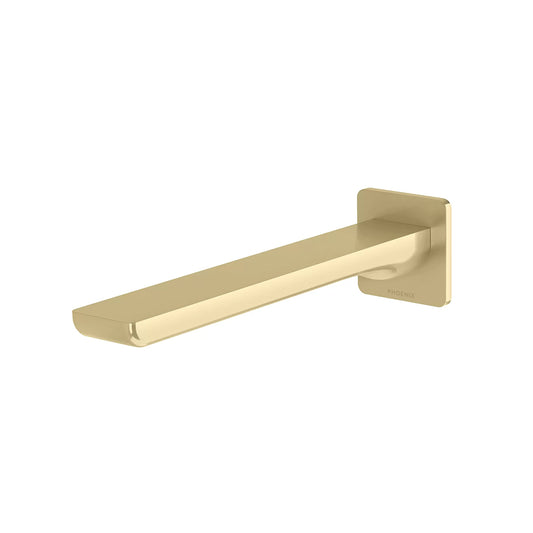 Phoenix Gloss Mkii Wall Basin Bath Outlet 200Mm Brushed Gold