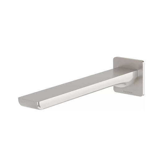 Phoenix Gloss Mkii Wall Basin Bath Outlet 200Mm Brushed Nickel