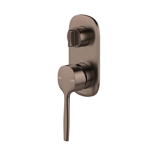 Phoenix Vask SwitchMix Shower / Bath Diverter Mixer (Complete Kit) Brushed Bronze