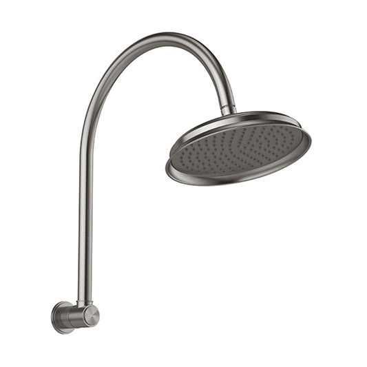 Phoenix Wiltern High-Rise Shower Arm & Rose, Brushed Carbon