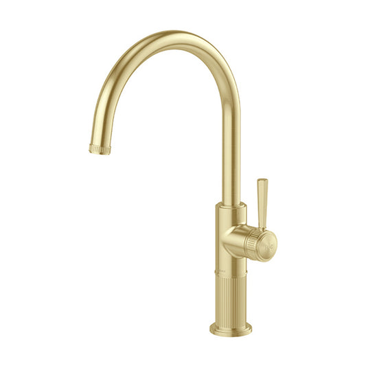 Phoenix Wiltern Sink Mixer, Brushed Gold