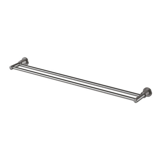 Phoenix Wiltern Double Towel Rail 800mm, Brushed Carbon