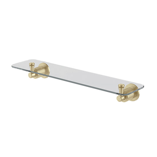 Phoenix Wiltern Glass Shelf 450mm, Brushed Gold