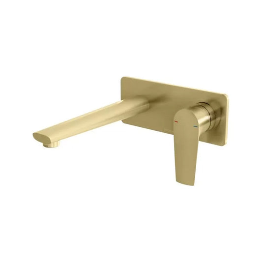 Phoenix Arlo Wall Basin Bath Mixer Set 200Mm Trim Kit Only Brushed Gold