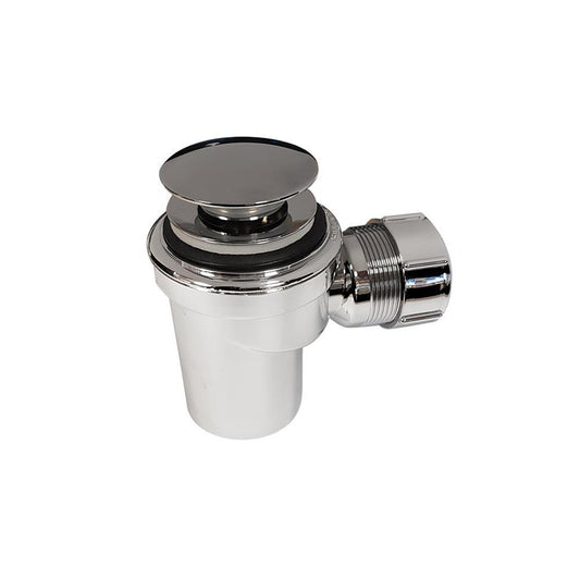 Argent Micro Bottle P Trap With Pop Up Waste 32mm Chrome