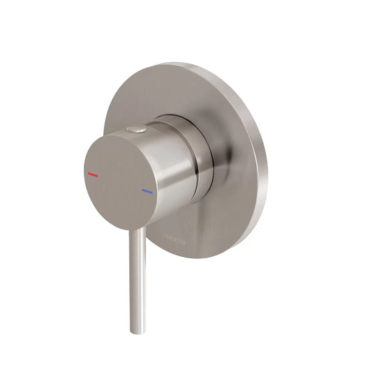 Phoenix Pina Shower/Wall Mixer 90mm Brushed Nickel (Trim Kit Only)