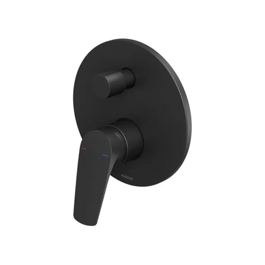 Phoenix Ivy Mkii Shower Bath Diverter Mixer Trim Kit Matte Black