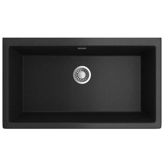 Black Seima Oros 900 Butler Sink - No Taphole