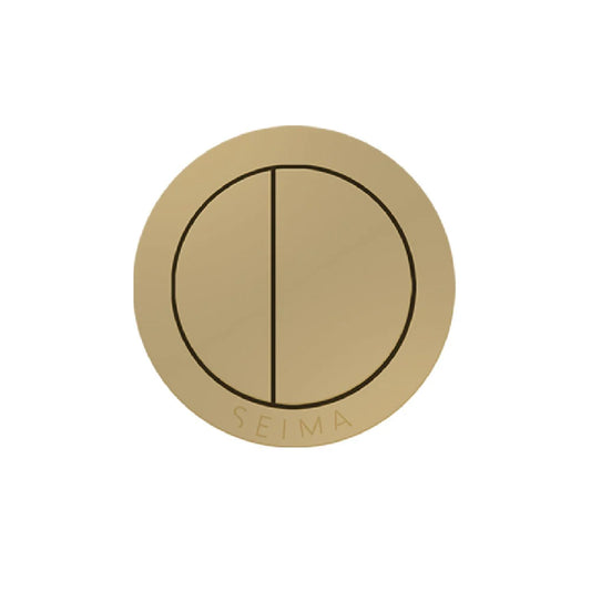 Seima Colour Flush Buttons Brushed Gold