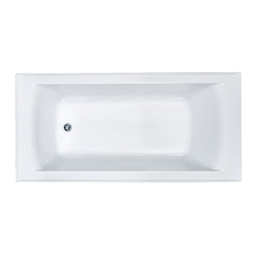 Seima Syros 103 Select Inset Bath Overflow Basic And Plug+Waste 1525mm White