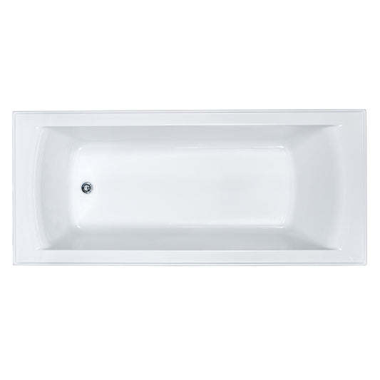 Seima Syros 103 Select Inset Bath Overflow Basic And Plug+Waste 1675mm White