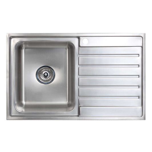 Seima Kubic 100 Sink Right Drainer - Stainless Steel