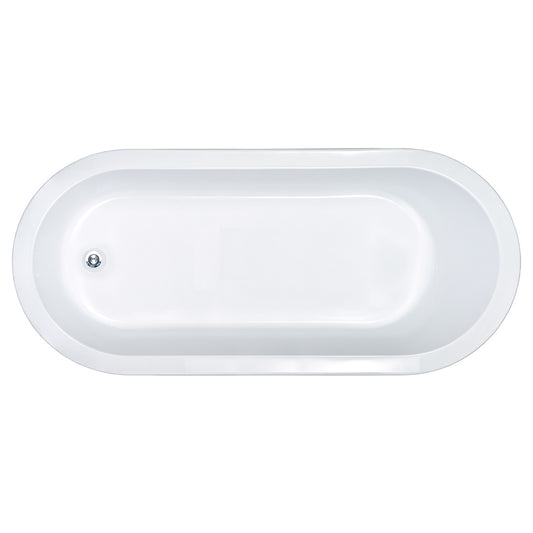 Seima Limni 135 Inset Bath No Overflow 1700mm White