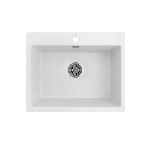 Seima Oros 620 Sink Single Bowl 3 Tapholes White