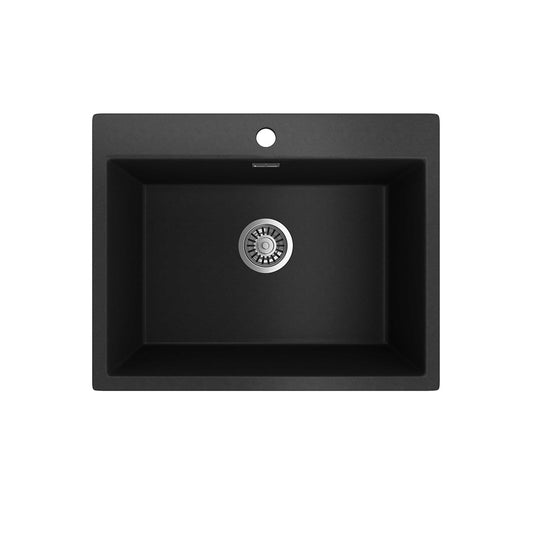 Seima Oros 620 Sink Single Bowl 3 Tapholes Black