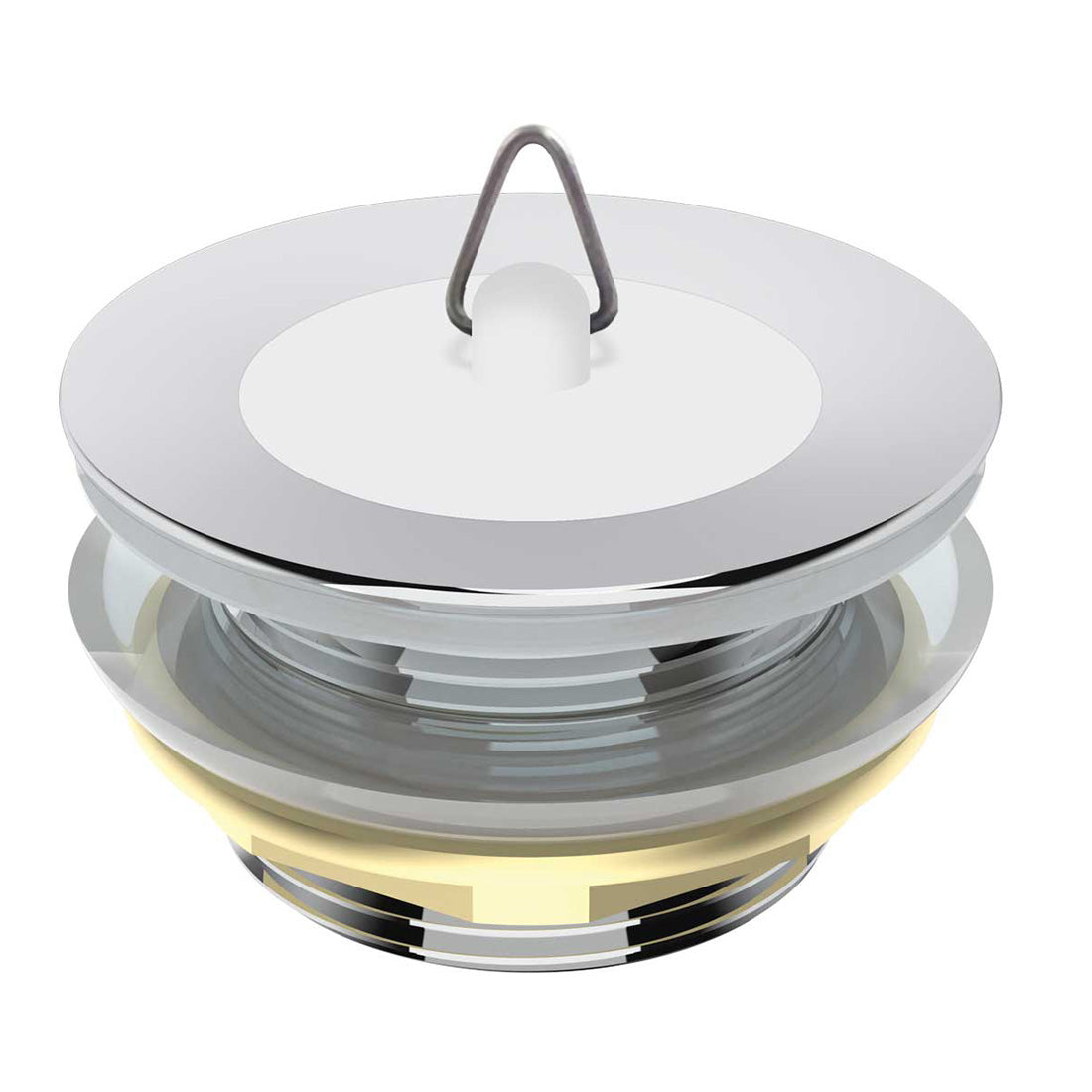 Seima Chrome/Rubber Bath Plug + Waste - 40 – Cook & Bathe